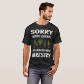 聞く耳を持たない林業 Tシャツ (正面フル)