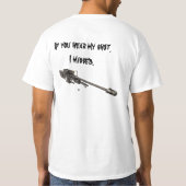 (聞けば)狙撃兵 Tシャツ (裏面)