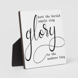 「聞け、やはり天使たちが歌っている　栄光のクリスマスよ」 フォトプラーク