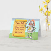 聞け!ハッピーバースデー カード (黄色い花)