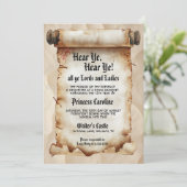 聞け、聞け!中世の王室誕生日 招待状 (スタンド正面)