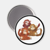 聞け…話...悪を見るな マグネット (正面/裏面)