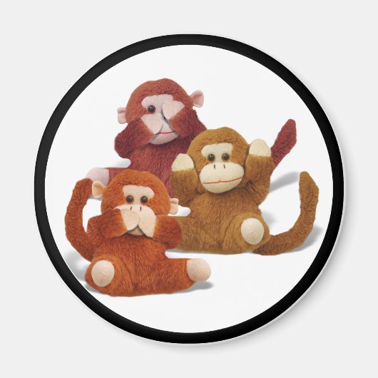 聞け…話...悪を見るな マグネット (正面)