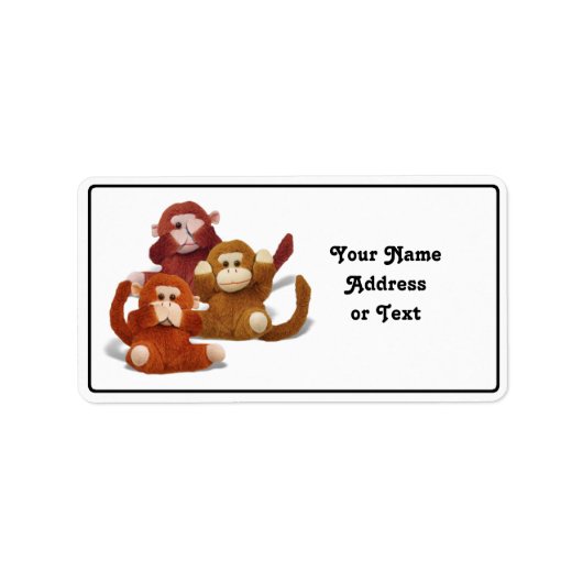 聞け…話...悪を見るな ラベル (正面)