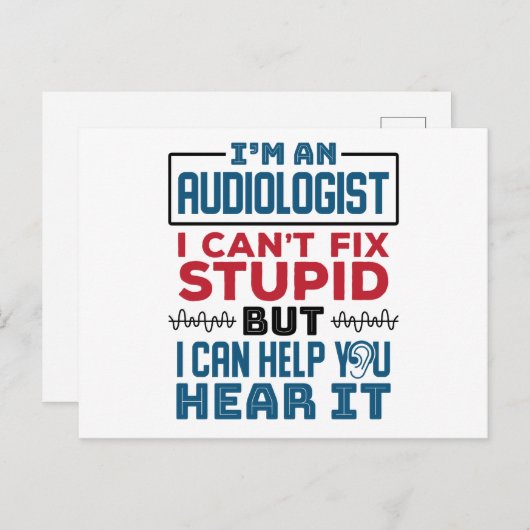 聞こえてる救済と聞こえない ポストカード (正面/裏面)