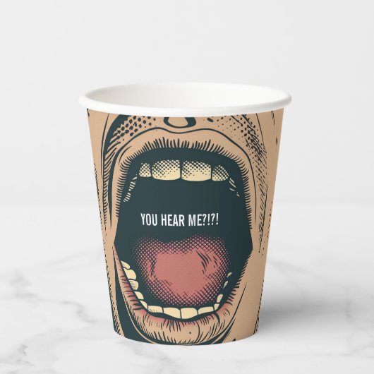 聞こえてる 紙コップ (正面)