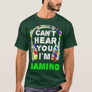 聞こえないよ!ゲーマーのためのヘッドホン ゲーム Tシャツ