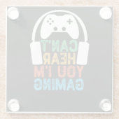 聞こえないゲーム中 ガラスコースター (裏面)