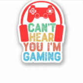 聞こえないゲーム中 シール (正面)