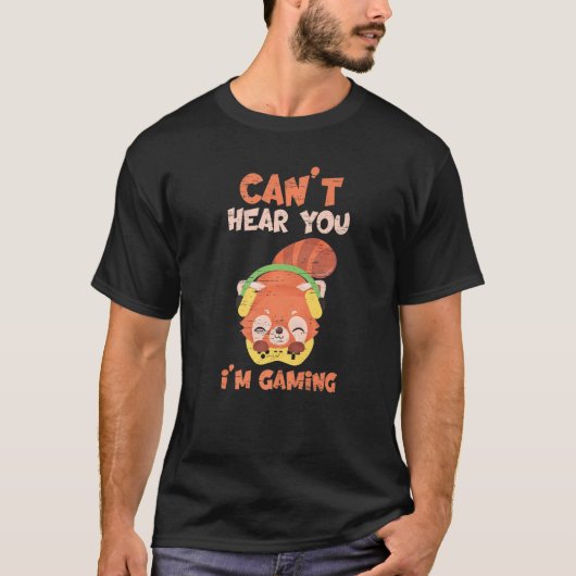 聞こえない私は竹の木の特殊のためにゲームしている Tシャツ (正面)