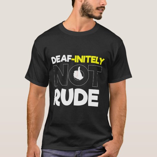 聞こえない – ろう者 – 聞こえない – ろう者 Tシャツ (正面)