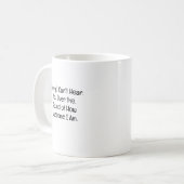 聞こえない コーヒーマグカップ (正面左)