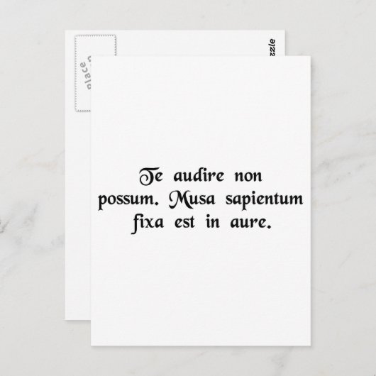 聞こえない。私はバナナを耳に入れている。 ポストカード (正面/裏面)