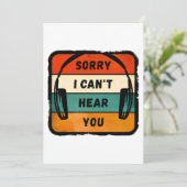 聞こえなくてごめんなさい – レトロヘッドホン 招待状 (スタンド正面)