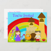 聞こえよパーティーだ王室の インビテーションポストカード (正面/裏面)