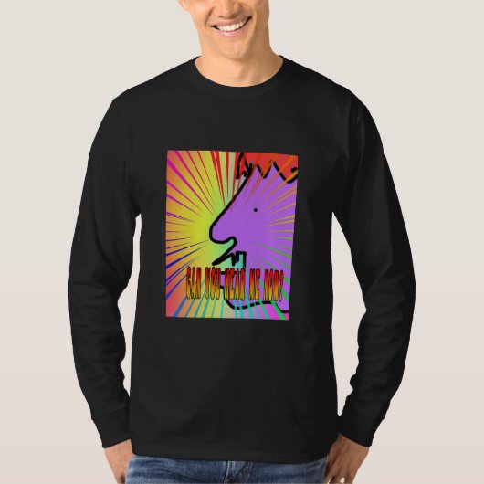 聞こえるか？長袖Tシャツ Tシャツ (正面)