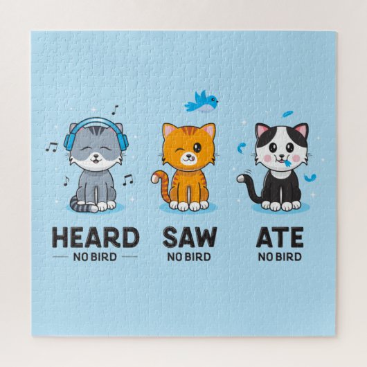 聞こえ食べた鳥パズルなし(20x20) ジグソーパズル (縦)