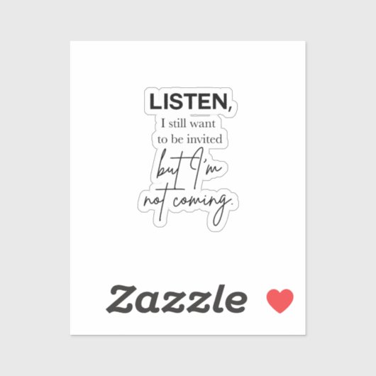 聞まだ欲しい招待されが来ない シール (シート)