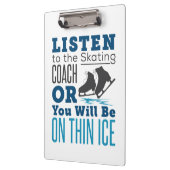 聞スケートで滑るコーチシンアイススケートで滑るへ クリップボード (左)