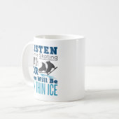 聞スケートで滑るコーチシンアイススケートで滑るへ コーヒーマグカップ (正面左)