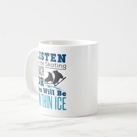 聞スケートで滑るコーチシンアイススケートで滑るへ コーヒーマグカップ