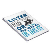 聞スケートで滑るコーチシンアイススケートで滑るへ ノートブック (右側)