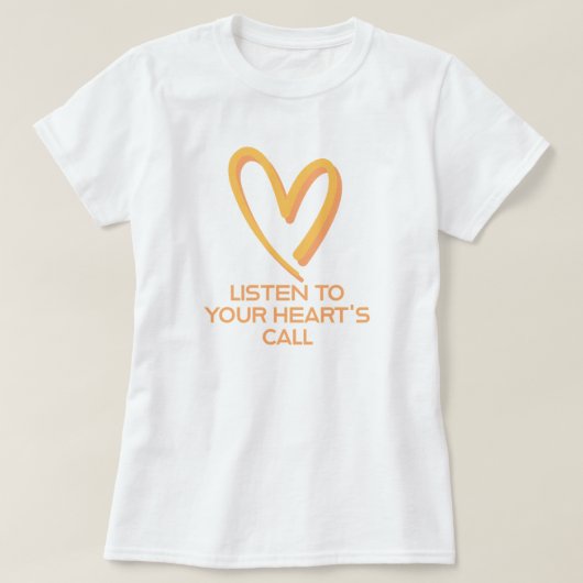 聞ハートの電話 | 写真 Tシャツ (デザイン正面)