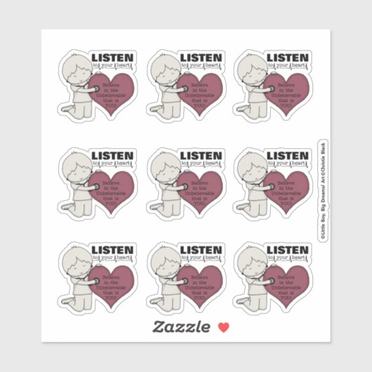 聞ハート シール (シート)