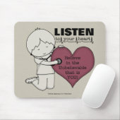 聞ハート マウスパッド (マウス)