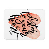 聞ハート マグネット (横)