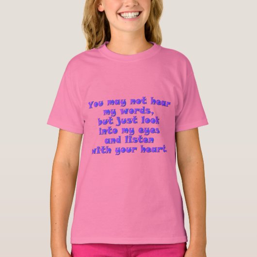 聞ハート Tシャツ (正面)