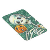 聞パンプキンにハロウィーンのスケリーマグネット マグネット (右側)