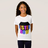 聞今すぐ:女の子のジャージ素晴らしTシャツ Tシャツ (正面フル)