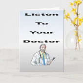 聞医者に カード (黄色い花)