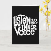 聞心の声 カード (黄色い花)