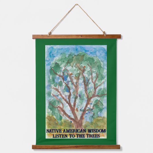 聞木に 吊り下げ型タペストリー (正面)