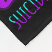 聞気に愛心自死の予防を待つ フリースブランケット (角)