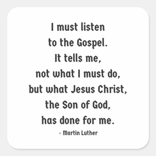 聞福音広場のステッカー スクエアシール (正面)