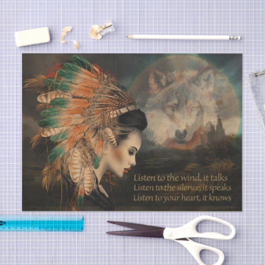 聞風に 薄葉紙 (クラフト)