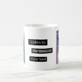 聞魂に |感動的 | コーヒーマグカップ (中央)