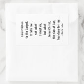 聞Gospel Rectangleステッカーへ 長方形シール (バッグ)