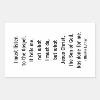 聞Gospel Rectangleステッカーへ 長方形シール