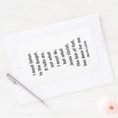 聞Gospel Rectangleステッカーへ 長方形シール (封筒)