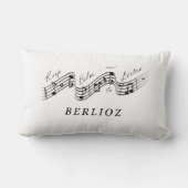 聞Hetor Berlioz音楽クラシカル作曲家 ランバークッション (裏面)