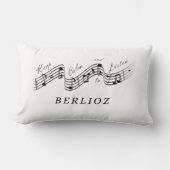 聞Hetor Berlioz音楽クラシカル作曲家 ランバークッション (正面)