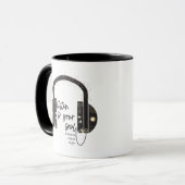 聞To Your Soul Black & White Coffee Mug マグカップ (正面左)