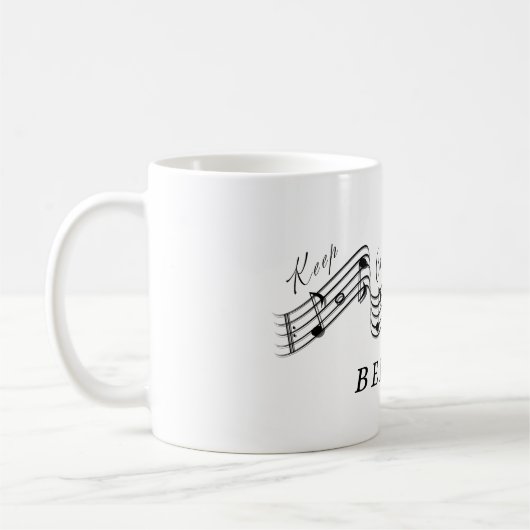 聞Vincenzo Bellini音楽クラシカル作曲家 コーヒーマグカップ (左)