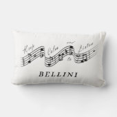 聞Vincenzo Bellini音楽クラシカル作曲家 ランバークッション (裏面)