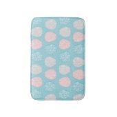 聡明なパステル調パターン(素晴らしいパステル調の頭脳) バスマット (正面縦)