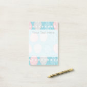 聡明なパステル調パターン(素晴らしいパステル調の頭脳) ポストイット (デスク上)